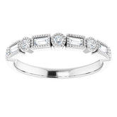 Platinum 1/4 CTW Natural Diamond Anniversary Band